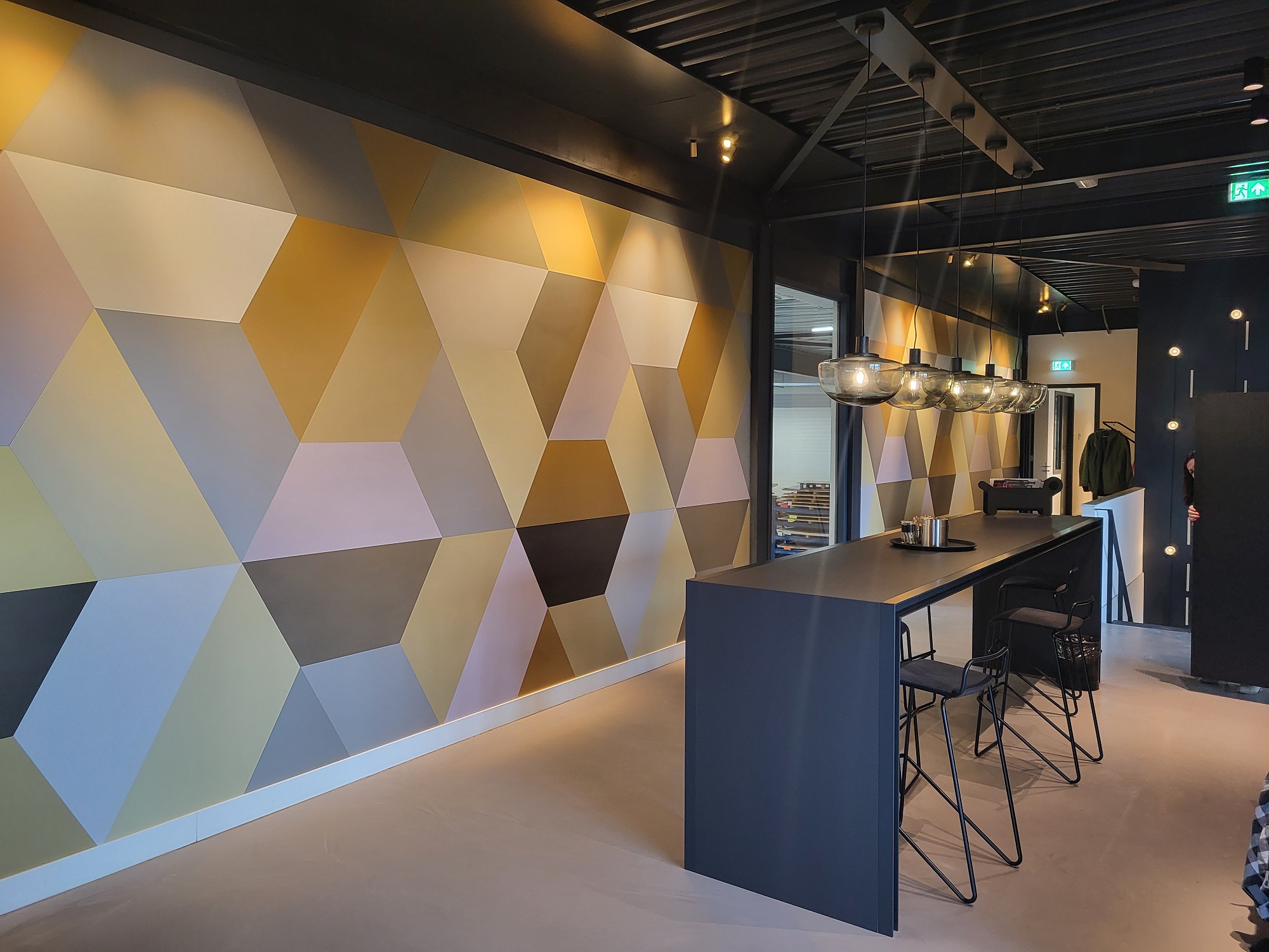 Anodic kleuren ontvangstruimte EUROLACKE poedercoatings