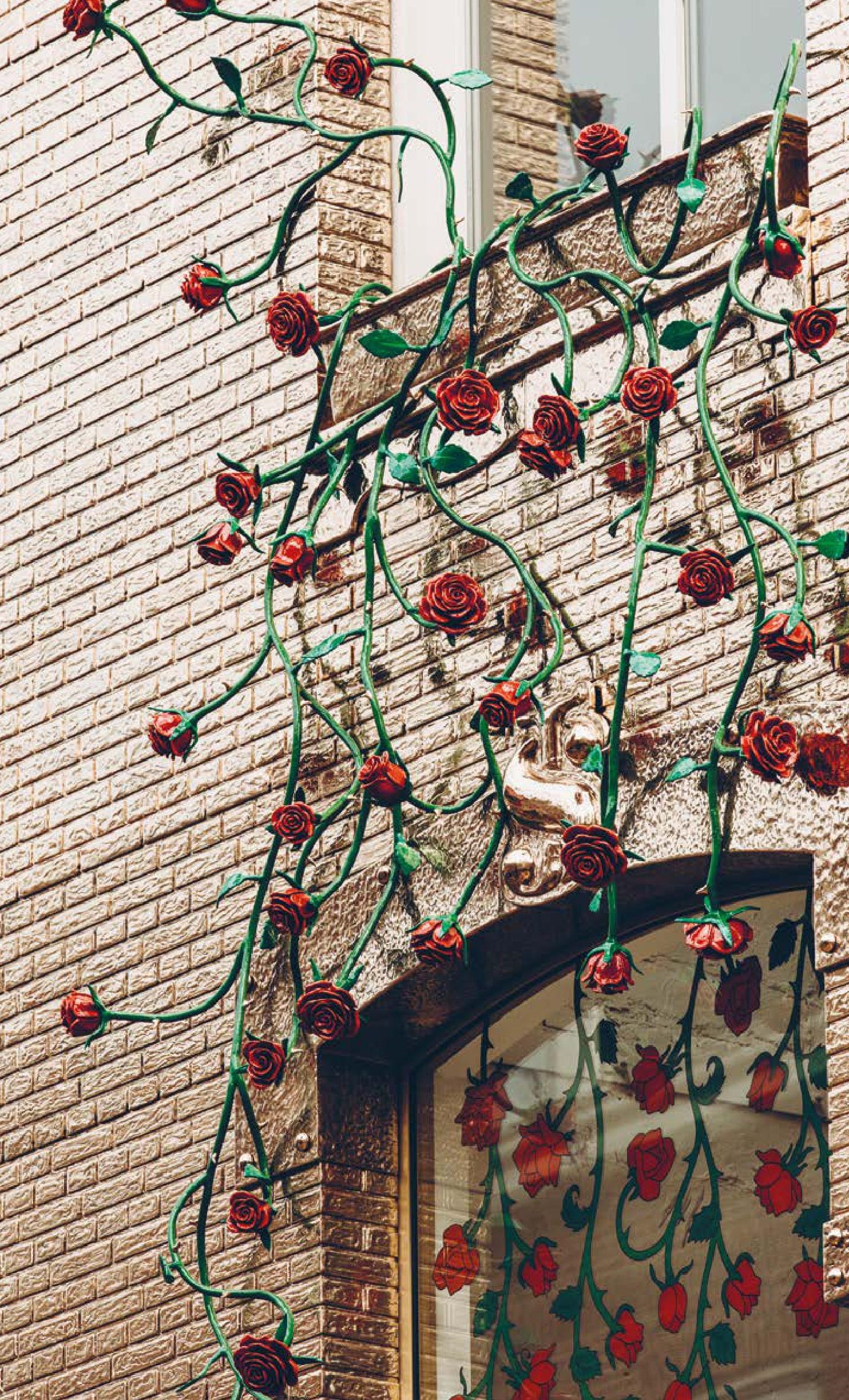 The Rose House, gevel poedercoating