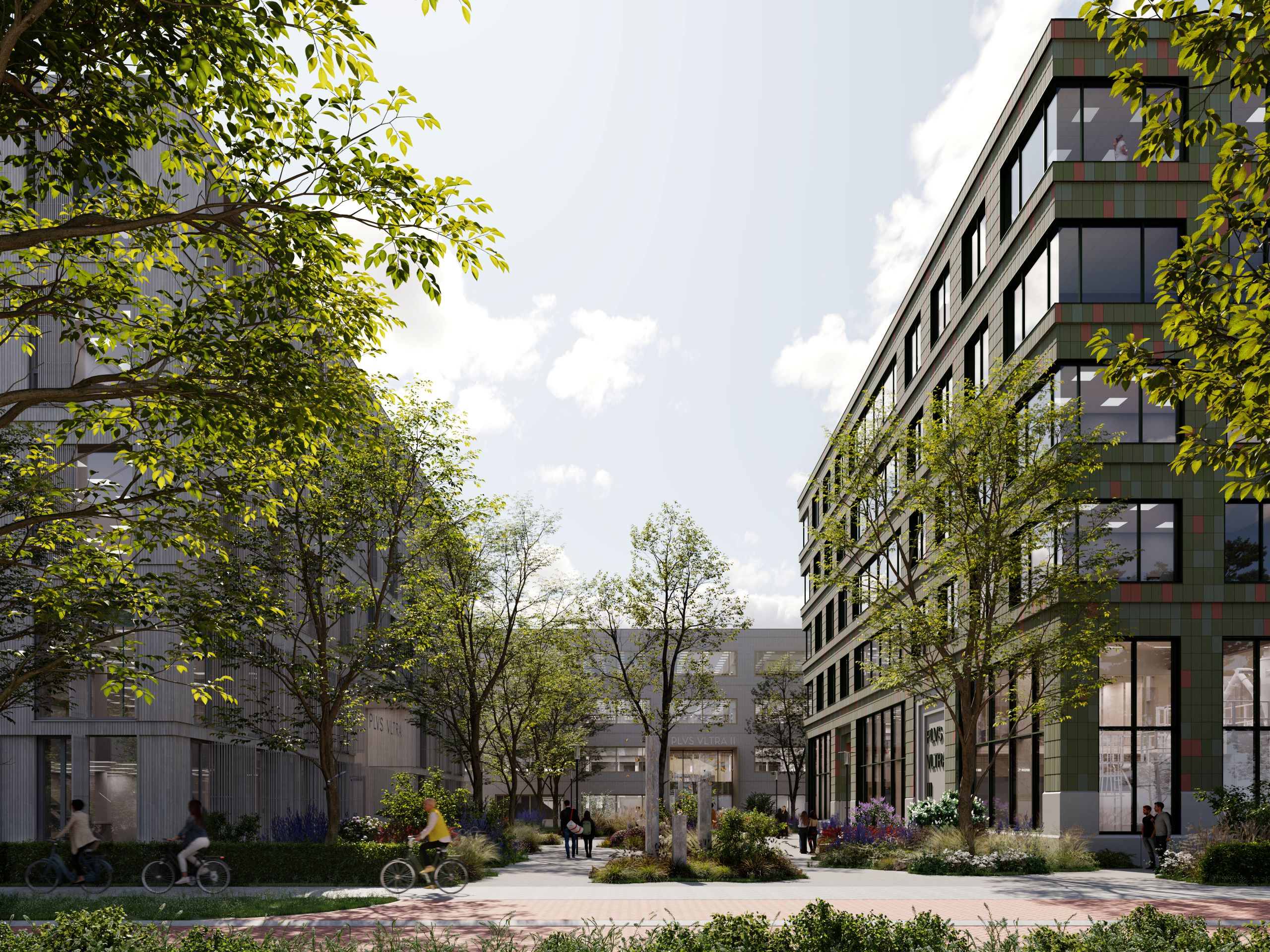 Plus Ultra III Fassade, Pulverlacke